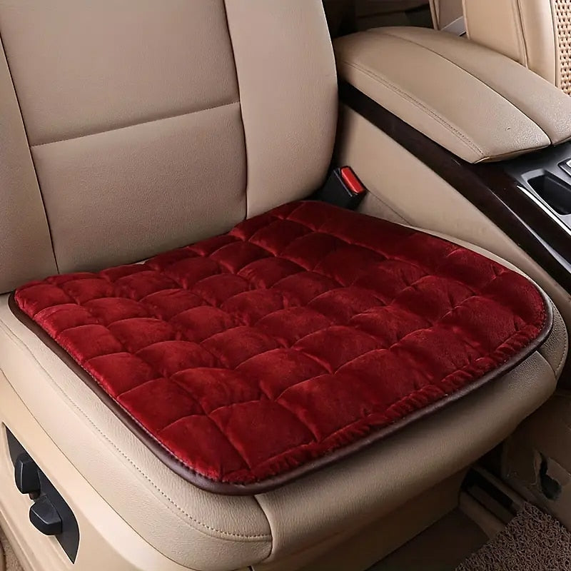 Warm Single Pad Car Seat Cushion Plush Backless Tie Free Anti Slip Car Seat Cushion Autumn And Winter 2024 - GBP £10