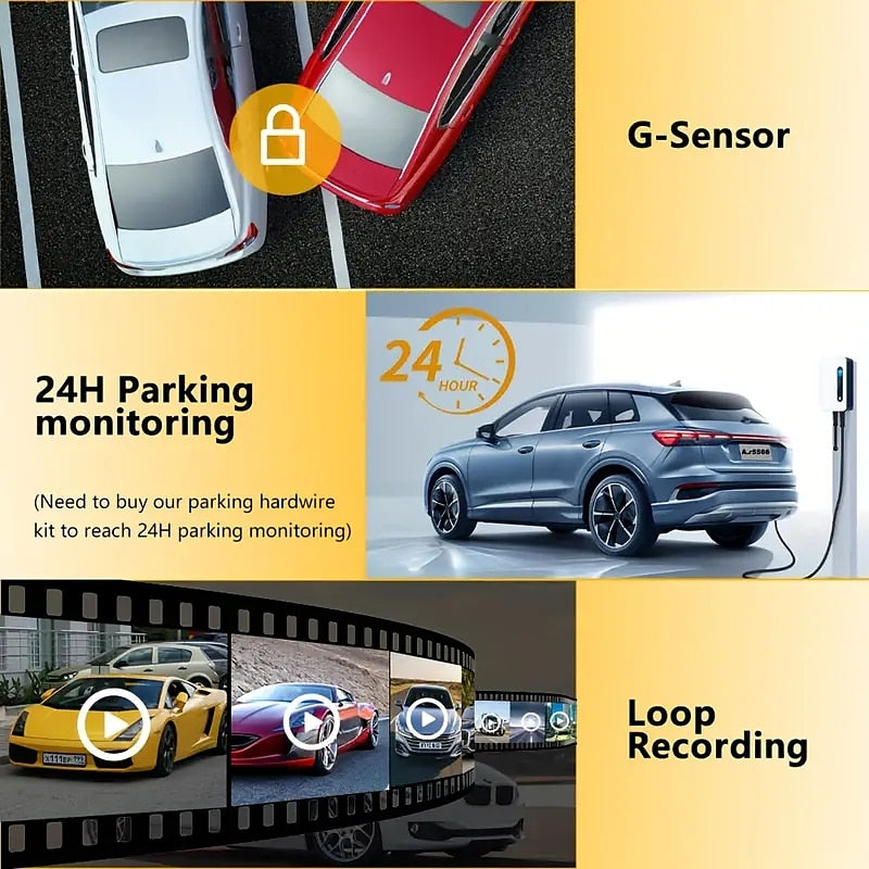 4K Dash Camera Infrared Night Vision Car DVR WIFI External GPS 2.5k1080p Dashcam Vehicle For Android Auto Video Recorder 2024 - $113.99