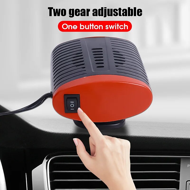 150W Car Heater Electric Cooling Heating Fan 12V Electric Dryer Windshield Defogging Demister Defroster Cigarette Lighter 2024 - RON 55.29