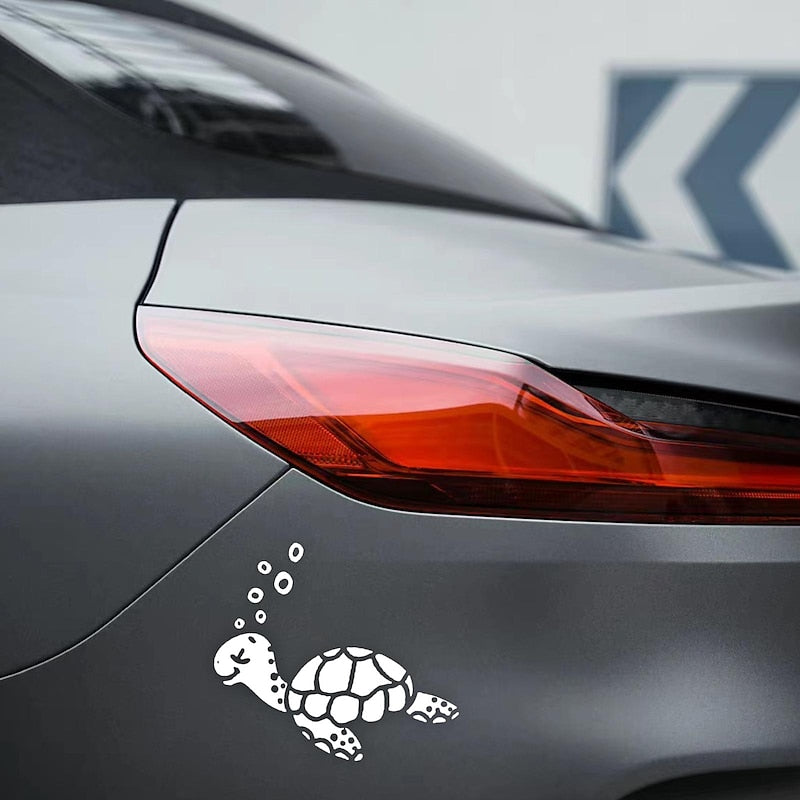 2PcsCute Turtle Car Sticker. Car Landscaping Decoration Sticker 2024 - GBP £5