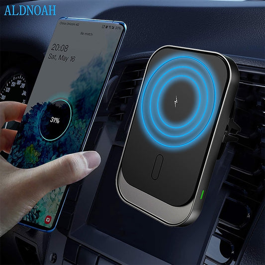 15W Fast Charging Air Vent Mounts Phone Holder Magnetic Wireless Car Charger Fast Wireless Charging MagSafe Magnetic For Cellphone 1 PC 2024 - $27.99