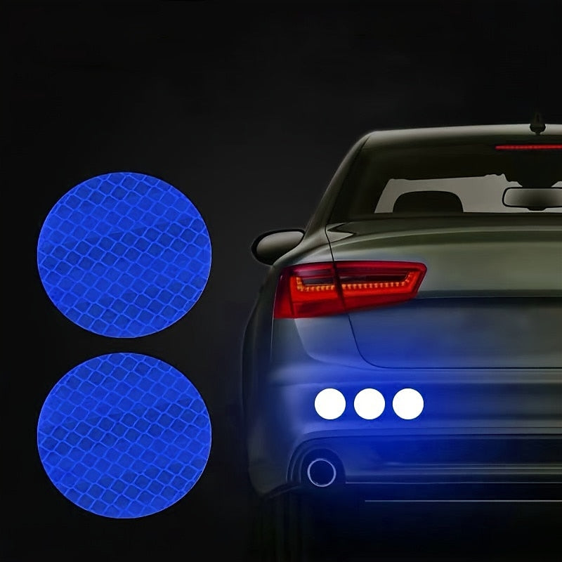 10pcs car truck bumper safety reflective warning lane night driving riding safety stickers motorcycle bikes safety sticker 2024 - $6.99