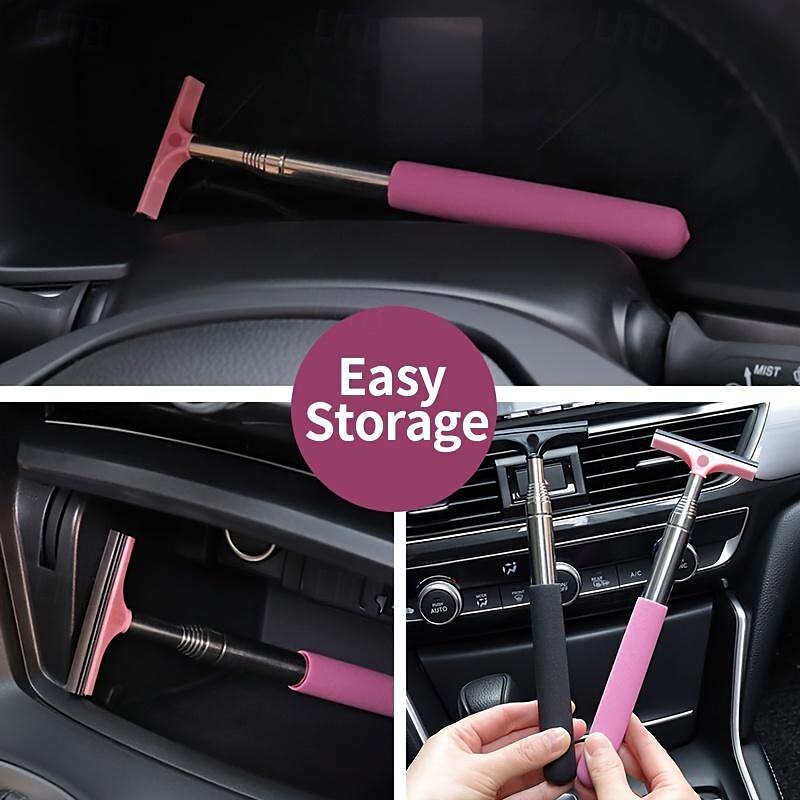 Starfire Car Rearview Mirror Wiper Rearview Mirror Water Removal Wiper Artifact Reflector Anti-Fog Water Removal Retractable Wiper 2024 - $12.99