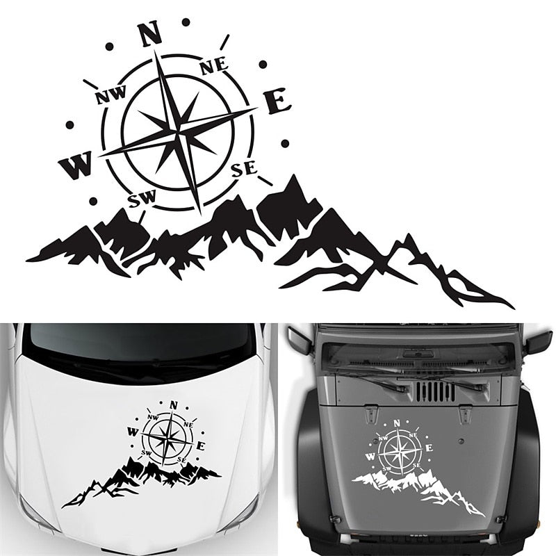 Doordash DIY Design Car Truck Decorative Stickers for SUV Mountain Adventurers Compass Cross-Country Rv Camper Car Accessories 2024 - $7.99