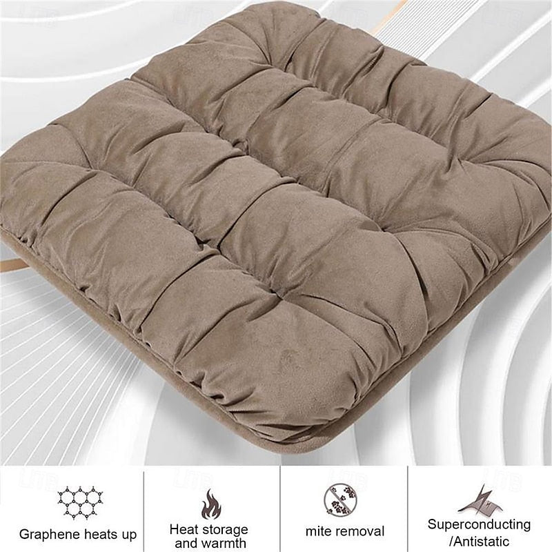 StarFire Car Heated Seat Cushion USB Plug-in Electric Heater Seat Pad Soft 3 Gear Temperature Seat Heating Cover Plush Car Home Dual use 2024 - $31.99