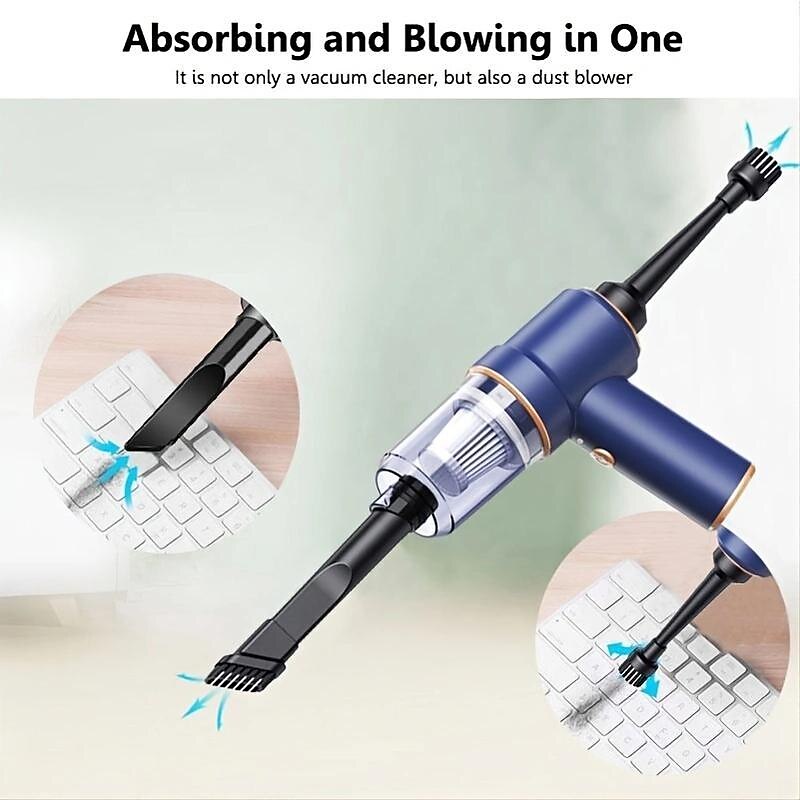 8000Pa Wireless Car Vacuum Cleaner Cordless Handheld Auto Vacuum Home Car Dual Use Mini Vacuum Cleaner With Built-in Battrery 2024 - GBP £23