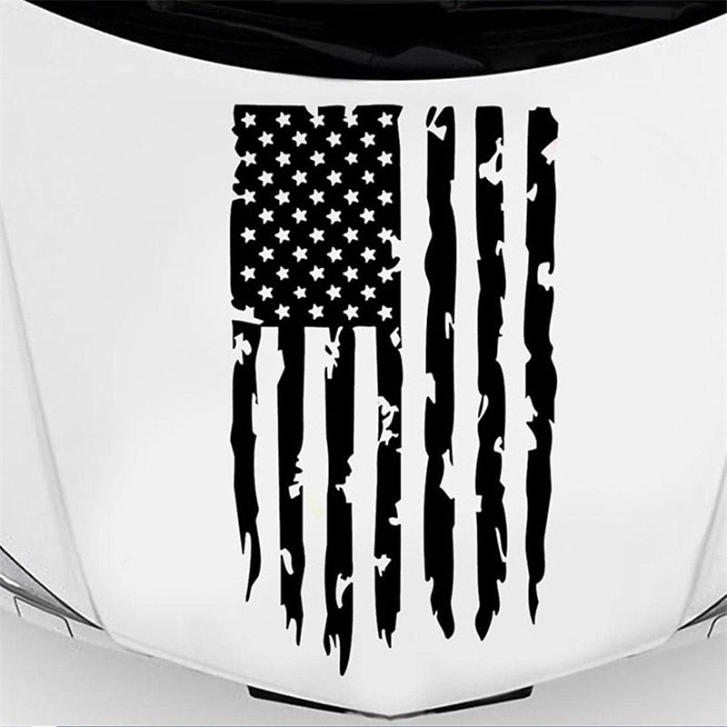 American USA Flag Truck Tailgate Vinyl Decal Car Sticker Compatible with Most Pickup Trucks and Most Vehicles 2024 - $7.99