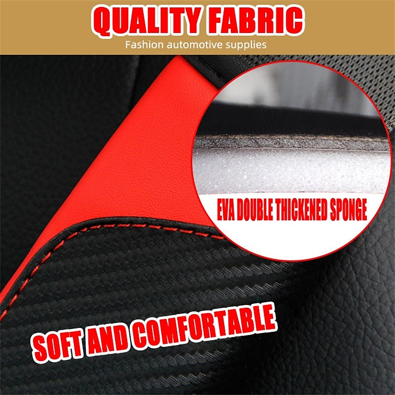 Carbon fiber leather car seat belt shoulder guard protective cover crown 2024 - $7.99