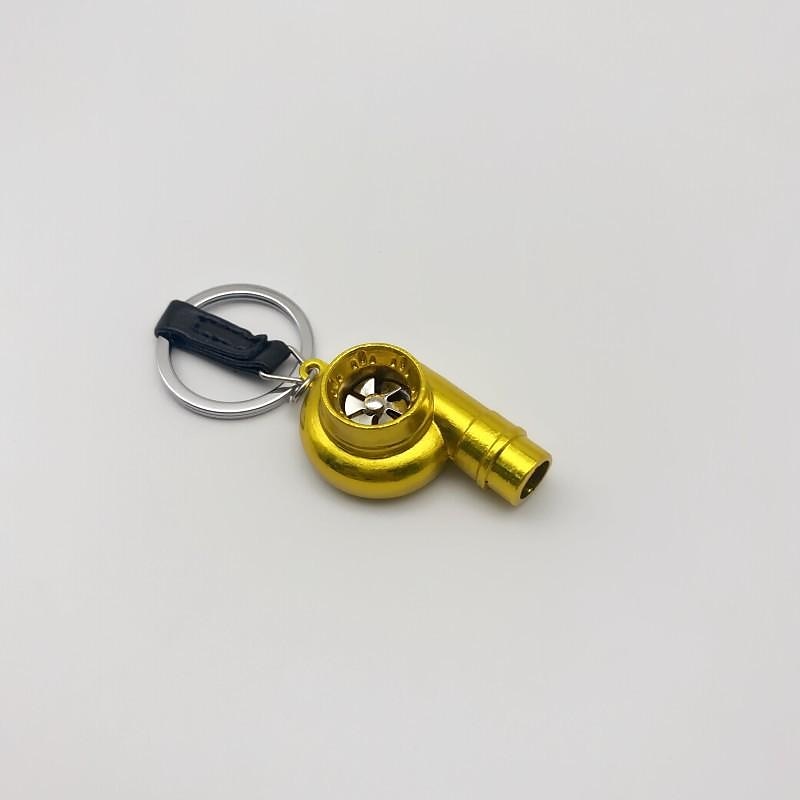 StarFire Real Whistle Sound Turbo Car Keychain Sleeve Bearing Spinning Turbo Key Chian Auto Part Turbine Turbocharger Key Ring Key Holder Accessoies 2