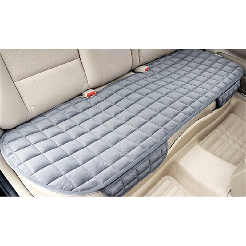 Plush Plaid Thicken Warm Car Seat Cushion Pad Car Seat Protector Car Front Rear Seat Covers For Car SUV Truck Car Accessories 2024 - $28.99