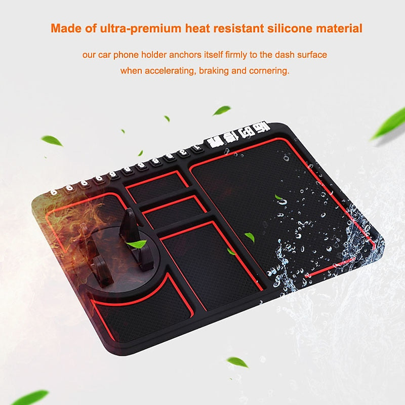 Multifunctional Car Anti-Slip Mat Non-Slip Phone Sticky Anti Slip Dash Mount Phone Silicone Car Board Mat Pad 2024 - $8.99