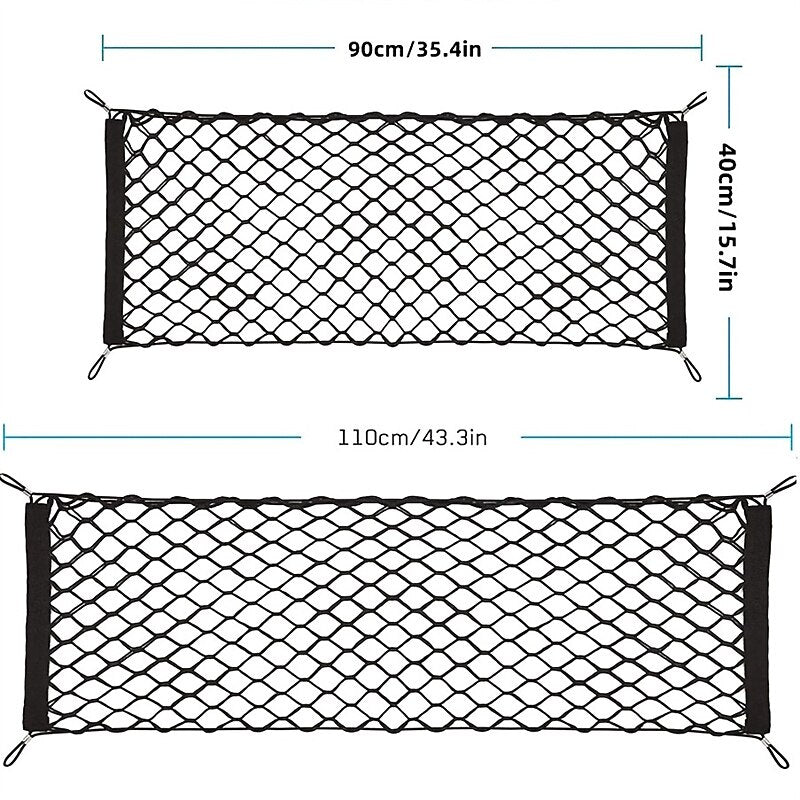 Car Trunk Storage Mesh Bag Elastic Luggage Cargo Storage Net Net Pocket For Motorcycle Motorbike Bike Cars Trucks ATVs With Hooks 2024 - $8.99