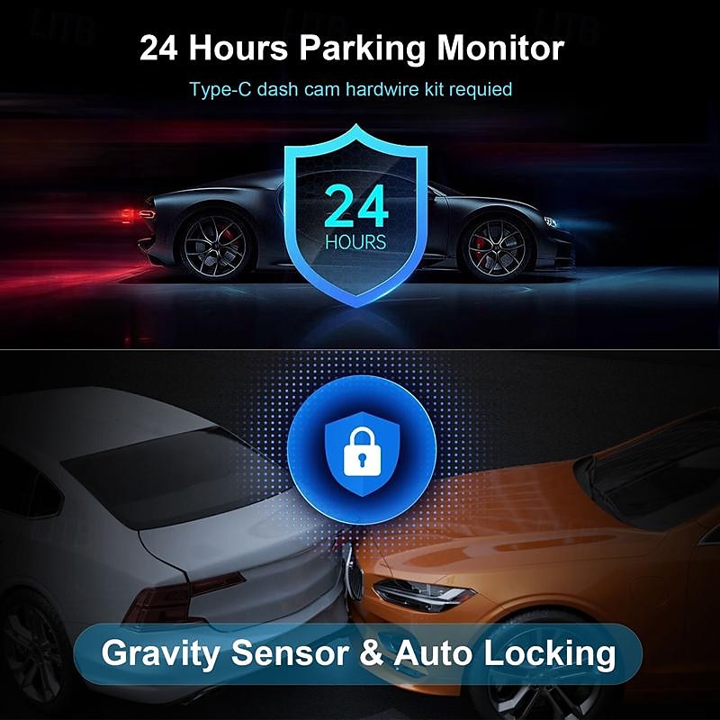 X9 1440P New Design / HD / with Rear Camera Car DVR 170 Degree Wide Angle 4 inch IPS Dash Cam with WIFI / Night Vision / G-Sensor 4 infrared LEDs Car