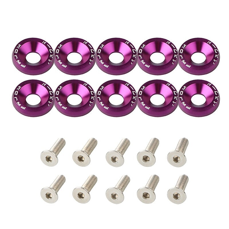 10pcs Aluminum M6 X 20 Car Styling Modification Fender Washer License Plate Bolts Car Decoration 2024 - GBP £5