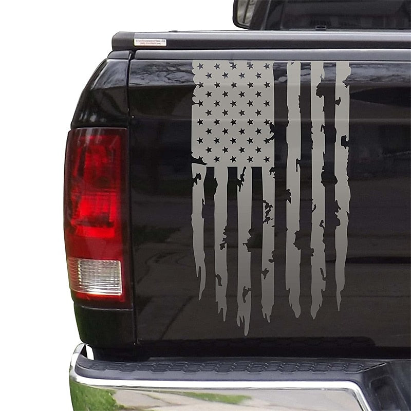 American USA Flag Truck Tailgate Vinyl Decal Car Sticker Compatible with Most Pickup Trucks and Most Vehicles 2024 - $7.99