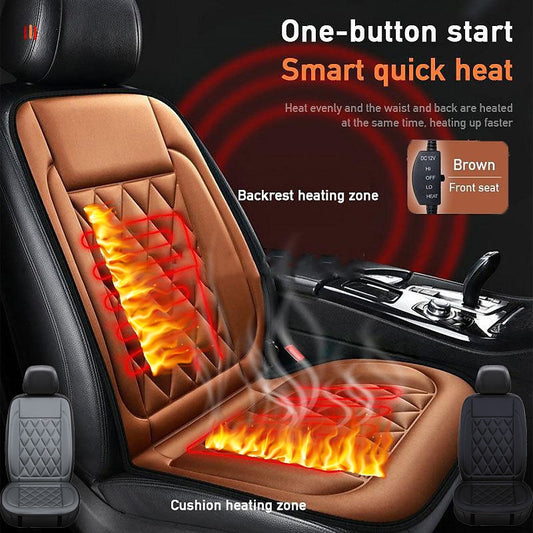 StarFire 12V Heated Car Heated Car Seat Cushion Seat Cover Heater Winter Home Heated Car Driver Cushion Seat Cushion Winter Hot Warmer Pad Cover Car A