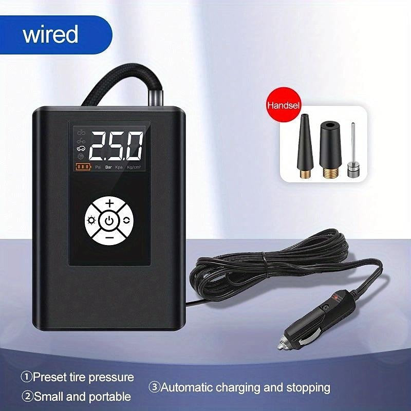 Wireless Car Air Pump 120W 150PSI Portable Digital Air Compressor Electric Auto Pump Tire Inflator For Car Motorcycle Bike Balls 2024 - RON 153.68