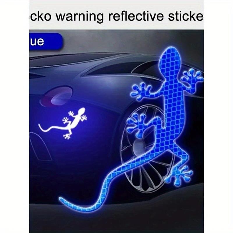 2Pcs Car Reflective Sticker Safety Warning Mark Cars Auto Exterior Accessories Night Driving Warning Gecko Strip Light Reflector 2024 - $6.99