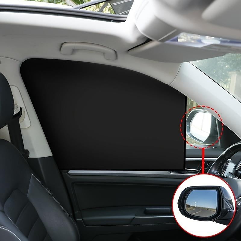 Universal Car Window Sunshade. Magnetic Suction Window Sunshade Heat Insulation Cloth Cover Sunshade Car Side Sunshade Accessaries 2024 - $8.99