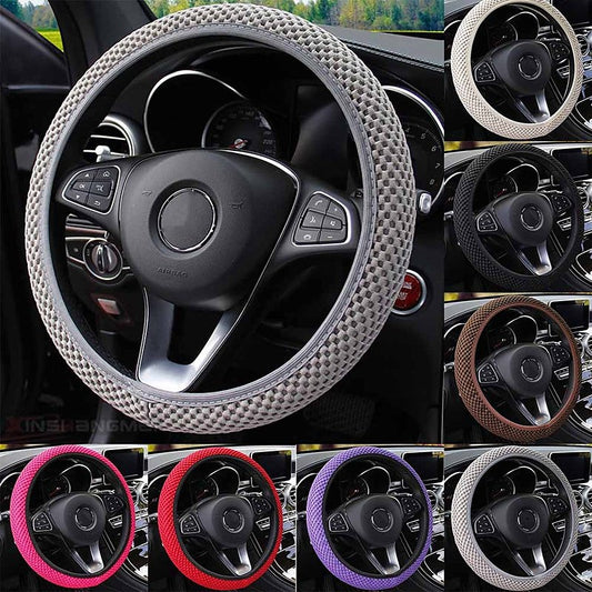 1pc Light ice wire steering wheel cover universal 38CM wear-resistant non-slip car modification accessories car accessories without inner ring 2024 -