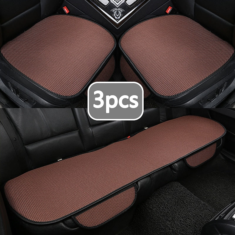 Summer Car Seat Covers Front Universal Car Seat Cushion Mat Ice Silk Auto Seat Cover protector Backseat Pad For Cars SUV 2024 - $12.99