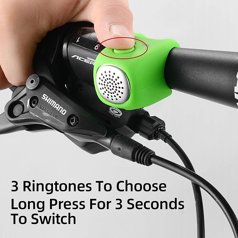 Electric Bicycle Bell 90db Horn Rain Proof MTB Bicycle Handlebar Silicone Shell Ring Bicycle Bell Accessories 2024 - $12.99