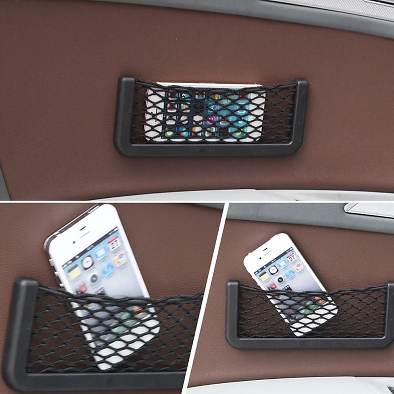 StarFire Different Size Optional Multifunctional Easy Mount Mesh Net Car Storage Bag Holder for Phone Cash Card 1 Pack 2024 - RON 39.92