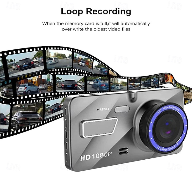 A10 1080p New Design / Full HD / HD Car DVR 170 Degree Wide Angle 4 inch IPS Dash Cam with Night Vision / G-Sensor / Parking Monitoring Car Recorder 2