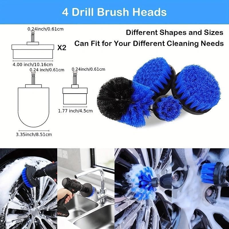 20pcs Plastics Car Cleaning Kit Reusable Soft Car Wash Brush Detailing Brush Set Car Brushes Car Detailing Brush For Car Cleaning Brush Dashboard Air