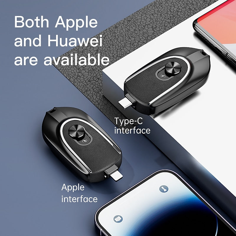 New mini emergency charging treasure keychain hanging buckle charging treasure portable gift emergency mobile power supply 1500M 2024 - GBP £10