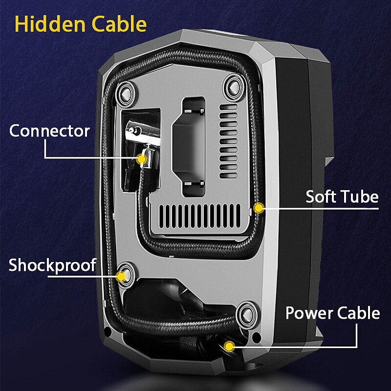 120W Car Portable Air Compressor Pump Digital Tire Inflator 150 PSI Auto Air Pump For Car Motorcycle LED Light Tire Pump 2024 - $20.99