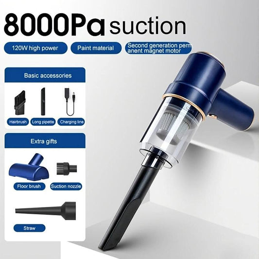 8000Pa Wireless Car Vacuum Cleaner Cordless Handheld Auto Vacuum Home Car Dual Use Mini Vacuum Cleaner With Built-in Battrery 2024 - GBP £23