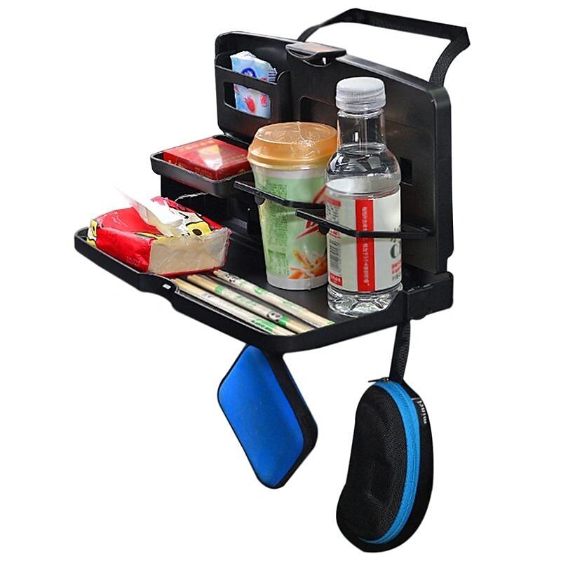 Universal Folding Car Bracket for Food Drink Phone Holder Car Storage Box Tray Auto Rear Seat Table Dinner Plate 2024 - $12.99