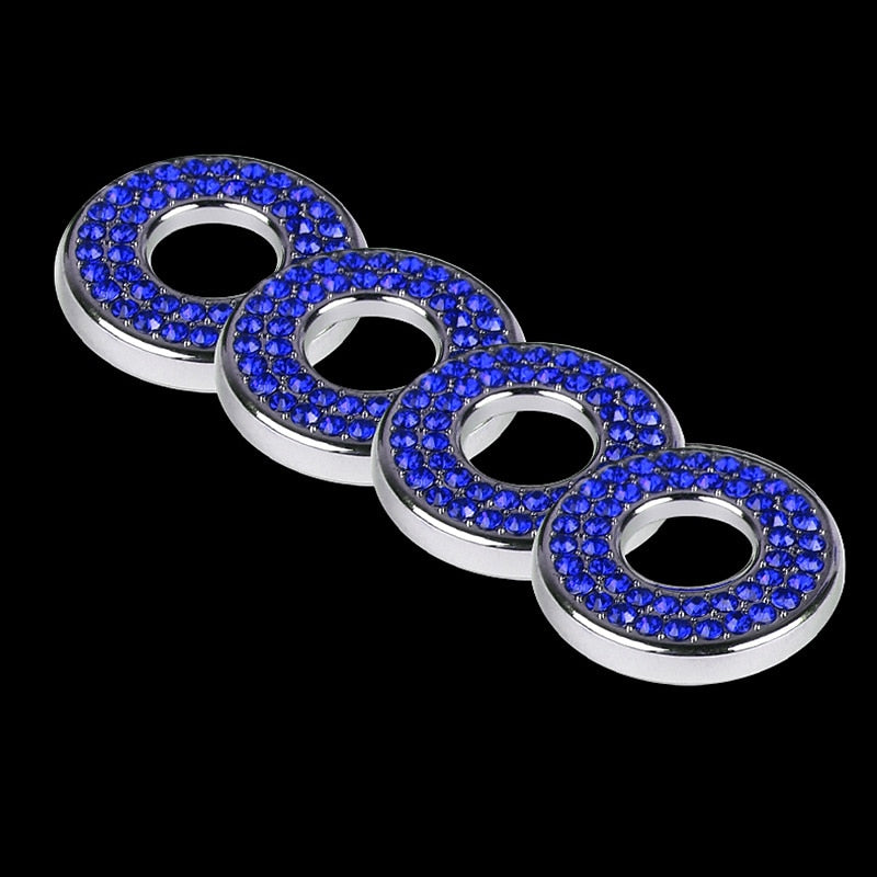 Bling Inner Car Door Lock Cover Sticker Rhinestones Pull Rod Bolt Decorations For C Class C200L GLC260 C260L Car Accessories For Women 2024 - $10.99