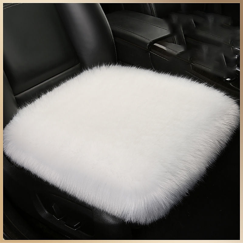 New Fur Car Seat Covers Fiber Faux Auto Seats Cushion Long Plush Winter Warm Seats Mats Universal 12 Colors 2024 - $31.99