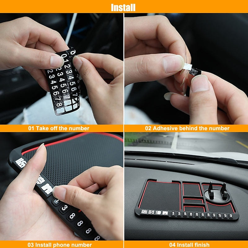 Multifunctional Car Anti-Slip Mat Non-Slip Phone Sticky Anti Slip Dash Mount Phone Silicone Car Board Mat Pad 2024 - $8.99