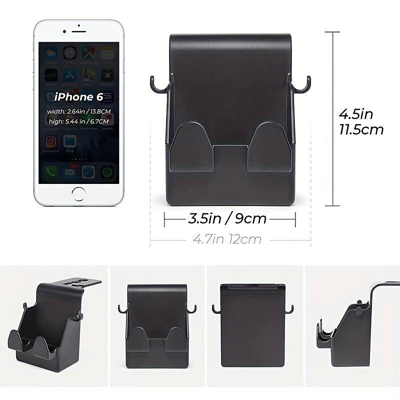 3-in-1 Car Hooks: Hang Your Phone. Headrest. and Other Stuff - All in One Holder! 2024 - $6.99