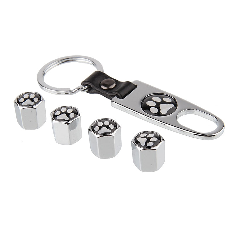 4pcs Dog Paw Tire Air Valve Caps - Universal Fit for Cars Trucks SUVs Bikes & Motorcycles 2024 - $5.99