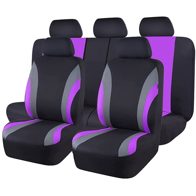 StarFire 9pcs Line Rider Universal Car Seat Cover 100% Breathable with 5mm Composite Sponge Inside 7 Colors Optional 2024 - $27.99