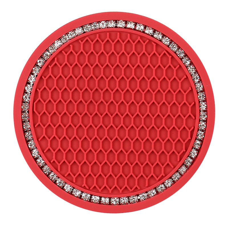 4pcs  Car Coasters PVC Texture Soft Glue Portable Anti-slip Cup Holder Mat Anti-deform Comfortable Touch Car Interior Accessories 2024 - $6.99