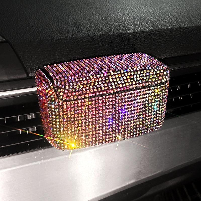 7 Colors Bling Bling Car Air Vent Mounting Cigarette Ashtray Holder Cup with Blue Light 2024 - $14.99