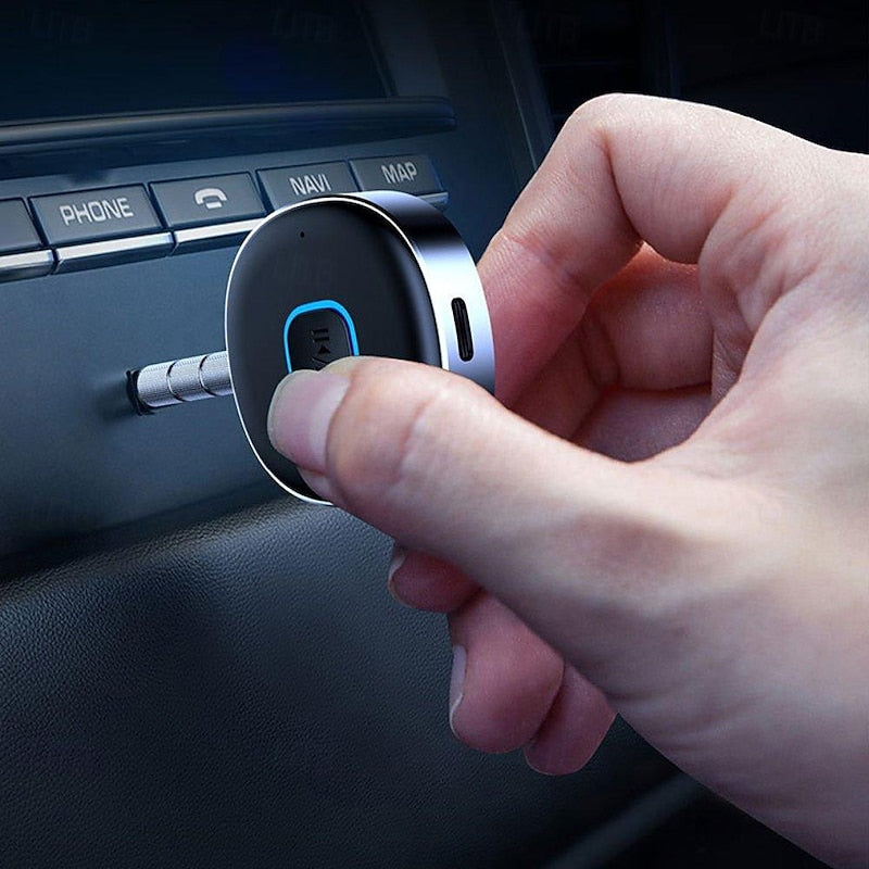 Aux Bluetooth Adapter Wireless Bluetooth 5.0 Adapter with Microphone for Car Hands-Free Calling 3.5 mm 2024 - $14.99