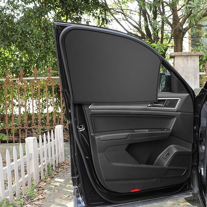 4pcs Magnetic Car Side Window Sunshade Cover Sun Visor Summer Protection Window Curtain for Front Rear Black Auto Accessories 2024 - $14.99