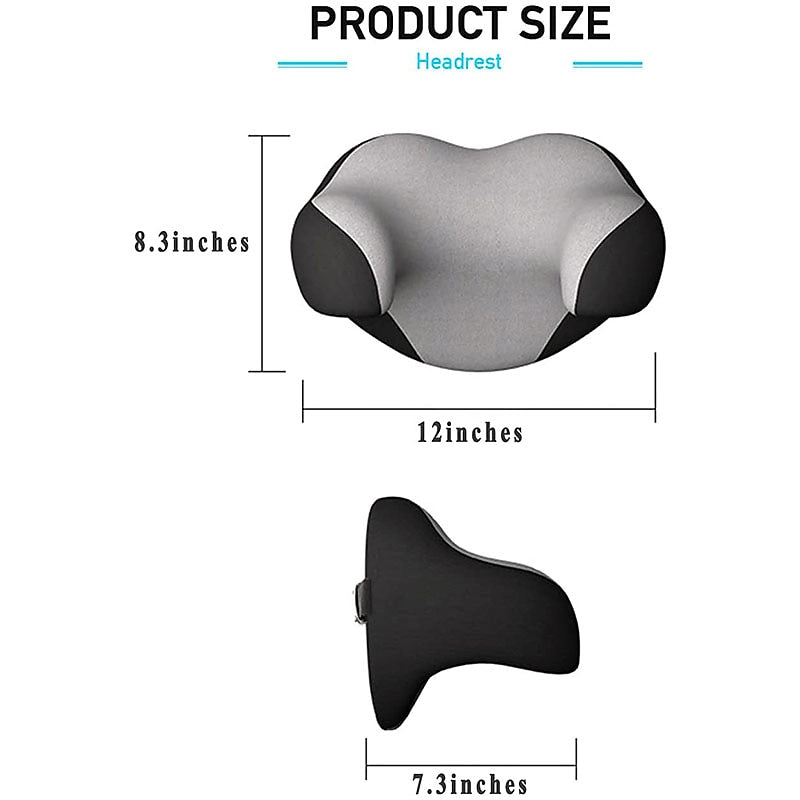 StarFire Car Seat Headrest Pillow Ergonomic Design Memory Foam Neck Support Pillow Head for Support Necks Shoulder Head for Sleeping Resting in Car Of