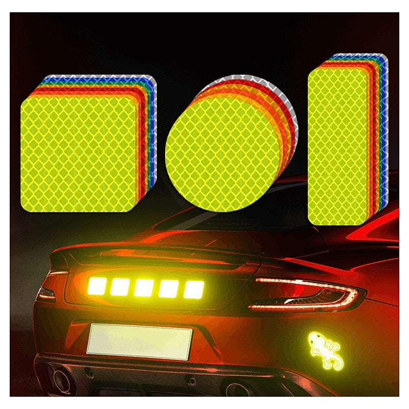 10Pcs Car Reflective Sticker Traffic Safety Night Warning Mark Car Reflective Strip Tape Luminous Car Bumper Reflective Decals 2024 - $8.99