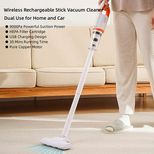 Wireless Vacuum Cleaner Multi-functional Handheld Large Suction Vacuum Cleaner Car Household Dual-purpose Mite Removal Instrument 2024 - $41.99