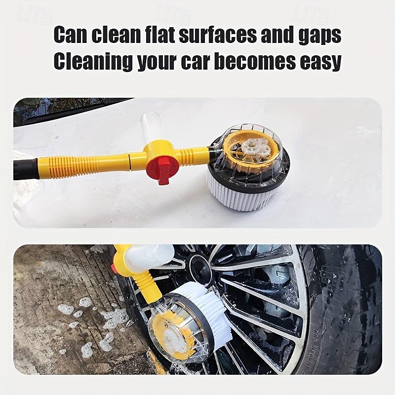 Starfire Car Rotating Water Brush Car Wash Mop High Pressure Water Gun Foam Car Wash Brush Household Convenient Car Wash Machine Set 2024 - GBP £39