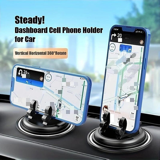 360 Degree Rotatable Car Phone Mount Universal Car Phone Holder Securely Holds All Smartphones Compatible with iPhones & Android Phones 2024 - $8.99