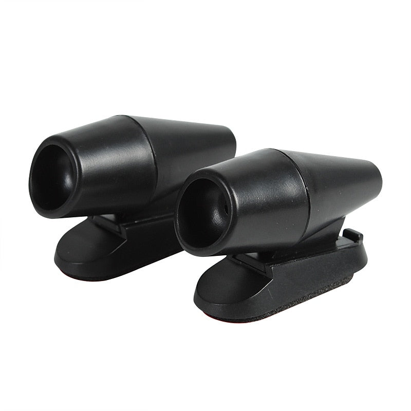 2Pcs Deer Whistles. Save Deer Whistle. Anti-Collision Deer Warning Whistles Devices Animal Alert Whistle For Cars. Motorcycles (Black. Plain Style) 20