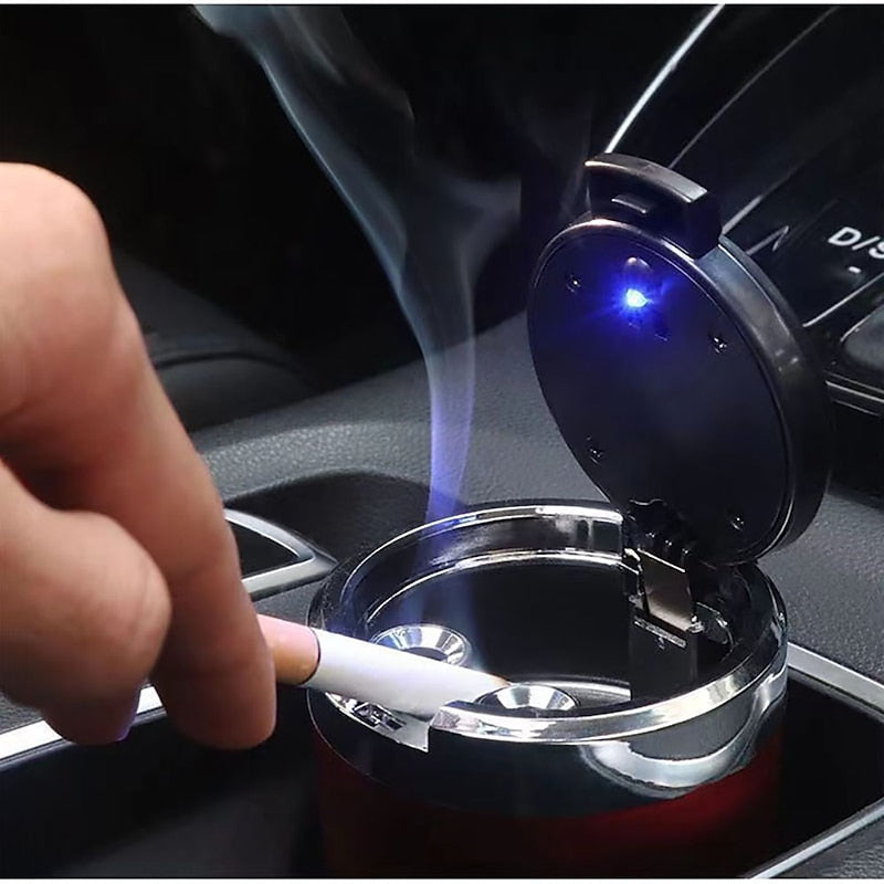 StarFire Portable Auto LED Ashtray With Blue Light Car Styling Smokeless Ash Tray For AUDI A3 A4 A5 A6 A7 A8 Accessories 2024 - GBP £7